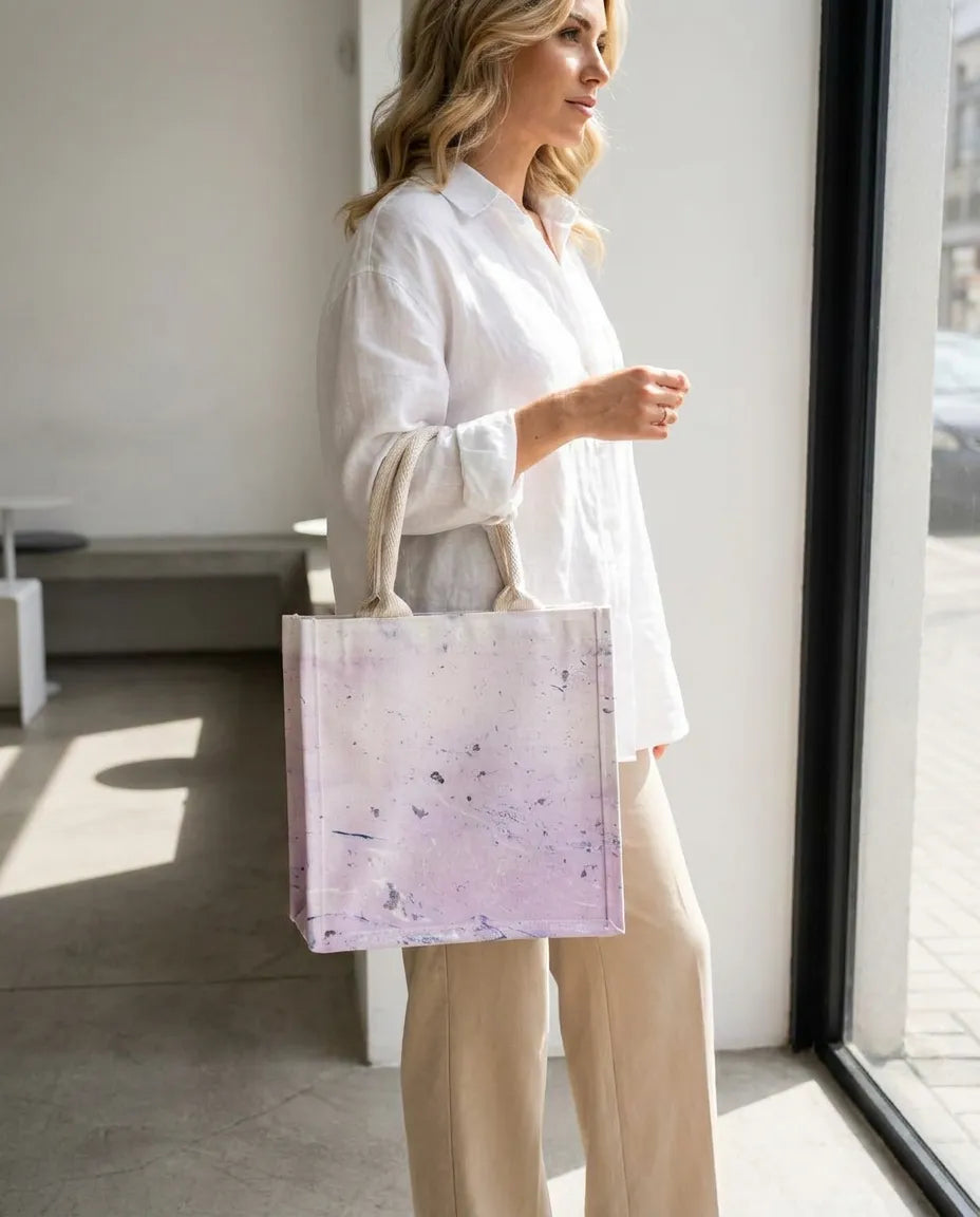 Traditional Chinese Lacquer Art Tote Bag