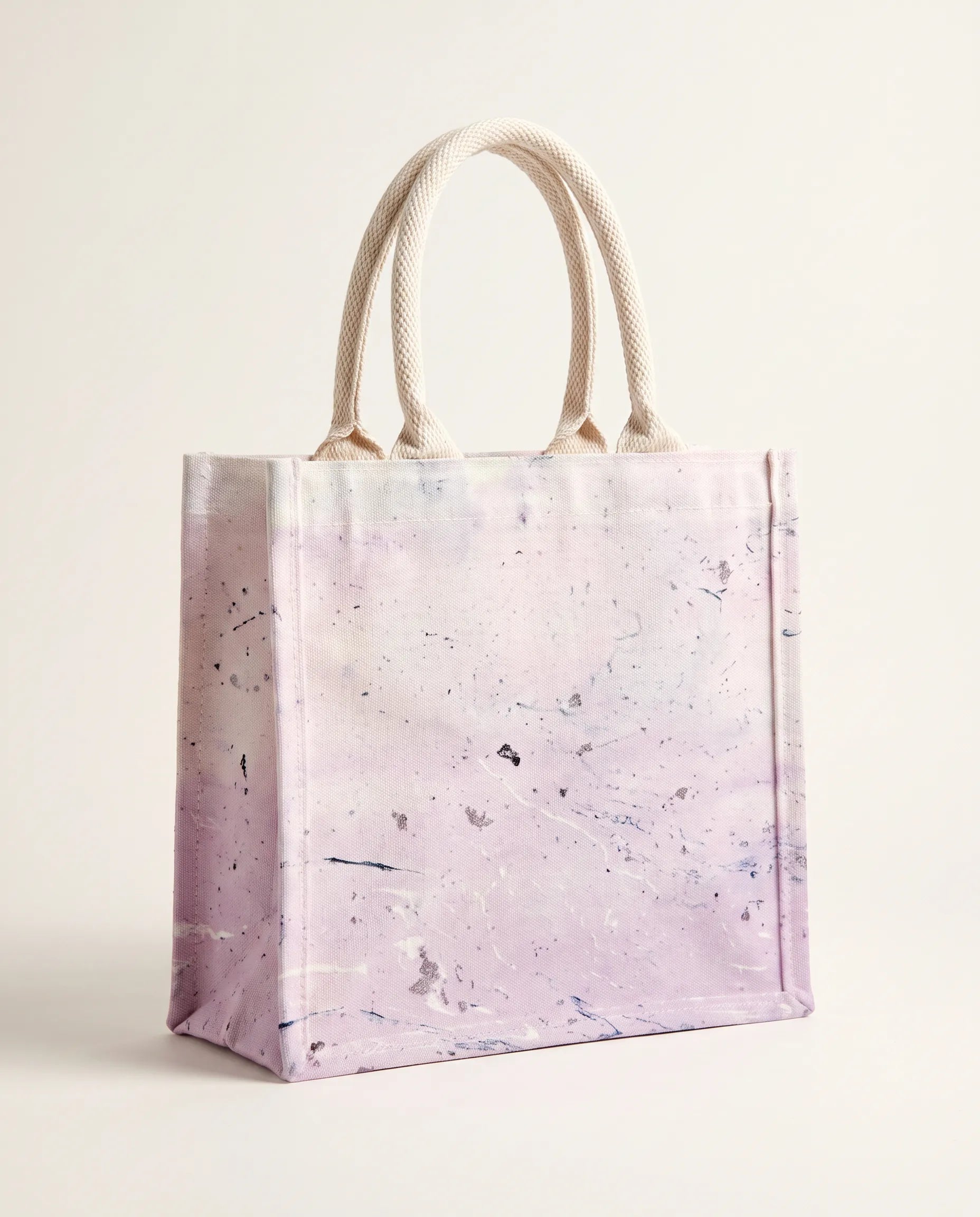 Marble tote bag on table lifestyle