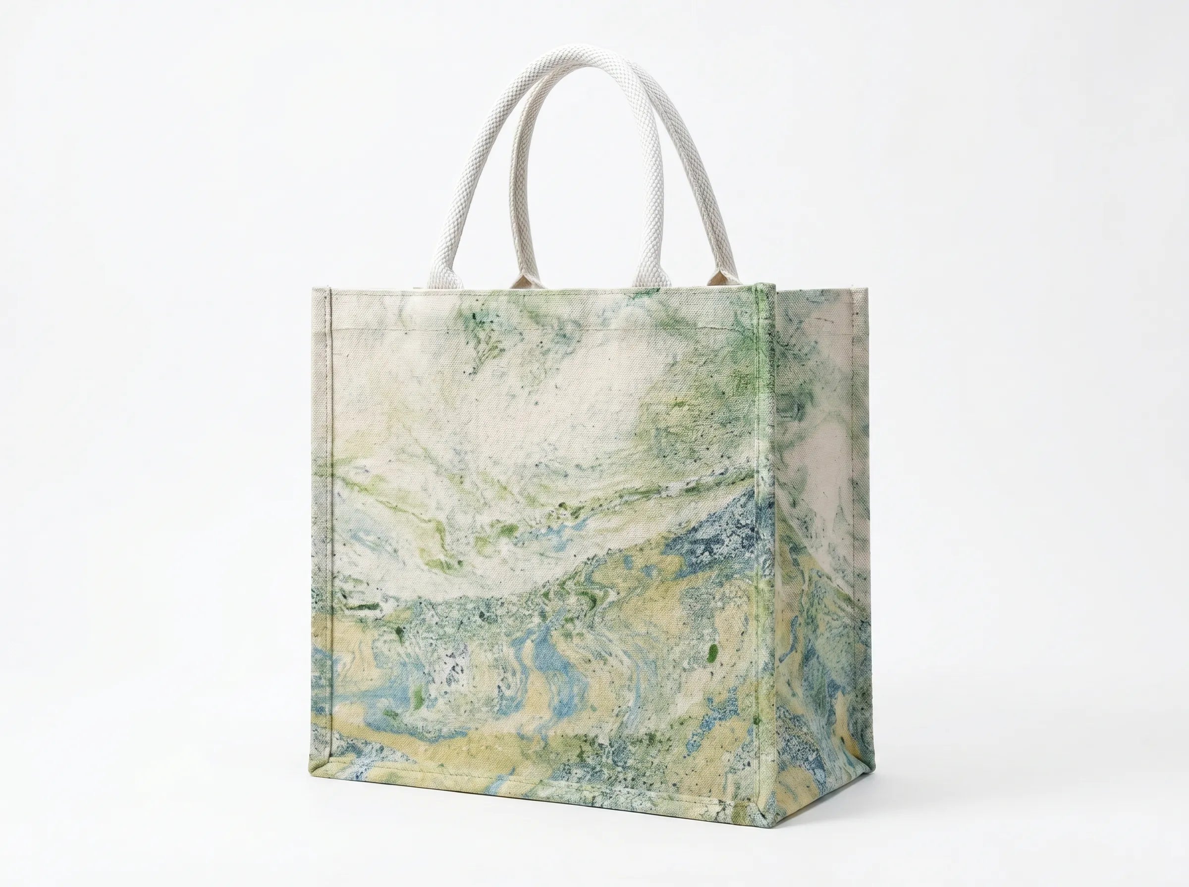 Traditional Chinese Lacquer Art Tote Bag — Moss & Mist