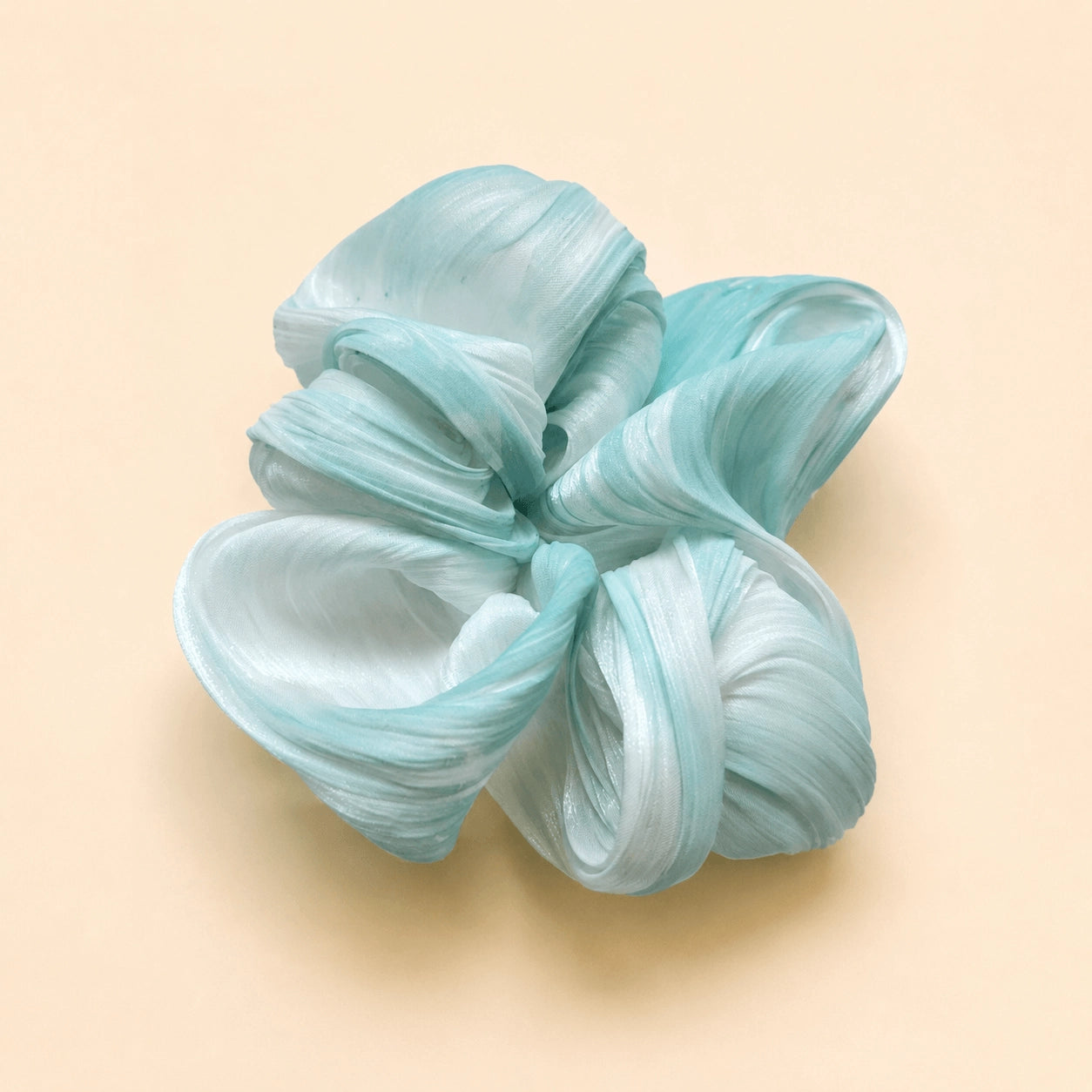 Marble Lacquer Art Silk Scrunchie