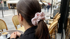Traditional Chinese Lacquer Art Organza Scrunchie — Rose Petal