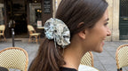 Traditional Chinese Lacquer Art Pearl Scrunchie — Ink & Snow