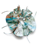 Traditional Chinese Lacquer Art Pearl Scrunchie — Ocean & Sand
