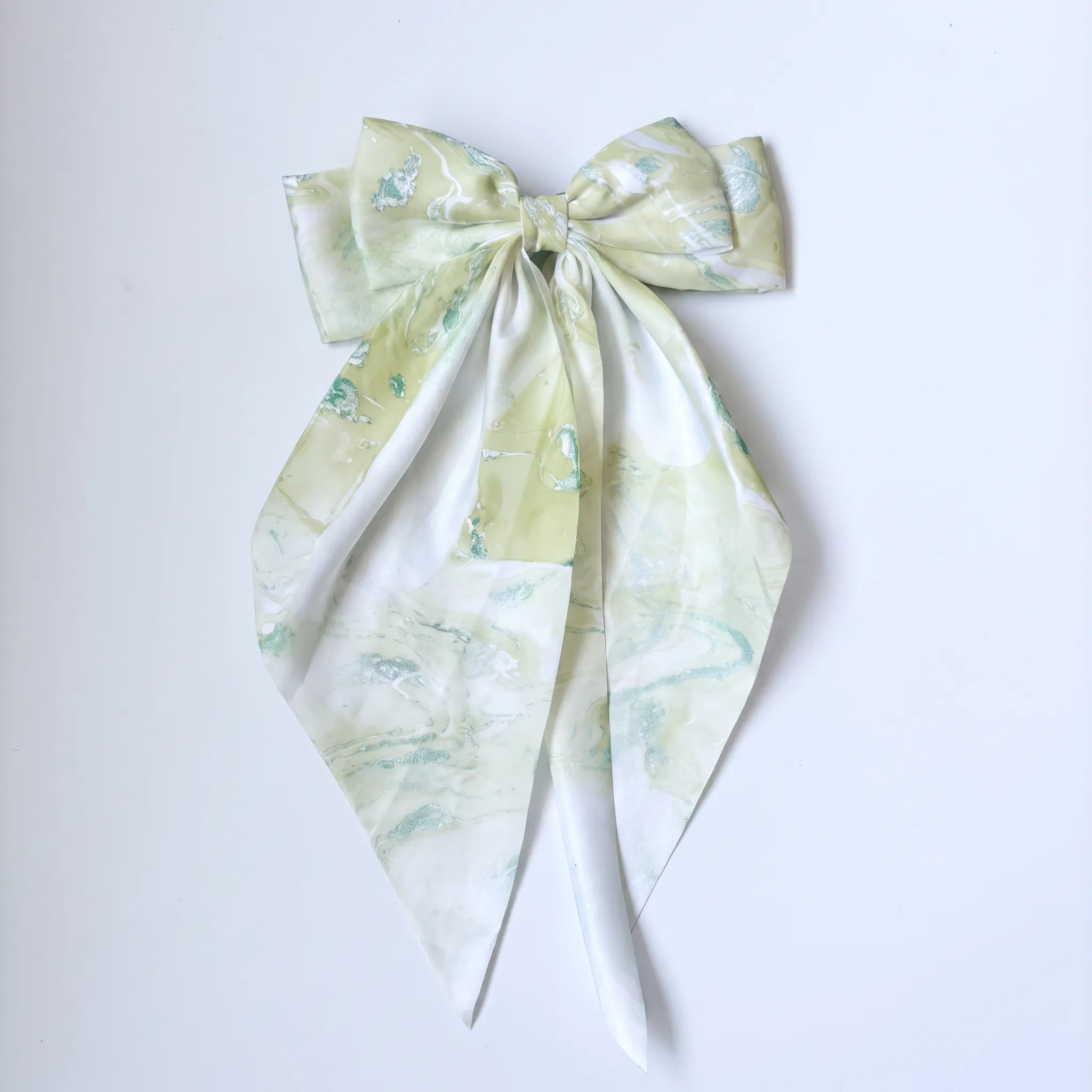 Marble-Dyed Silk Hair Bow（副本）