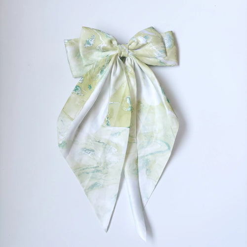 Marble-Dyed Silk Hair Bow（副本）