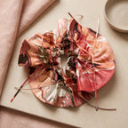 Marble Lacquer Art Silk Scrunchie
